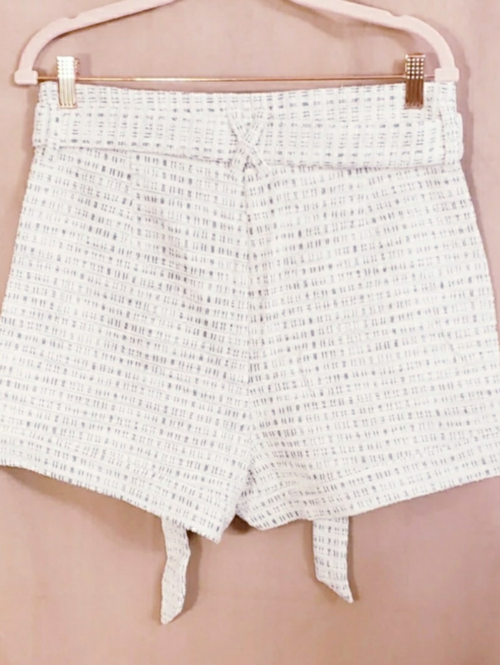 2 Piece Woven Tweed Ivory Women’s Summer Jacket & Short Set - Picture 8 of 10